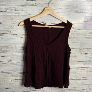 Kleen red purple blouse tank  top size small